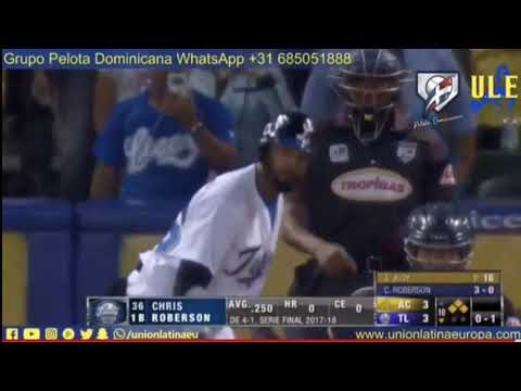 REACCION DE FRANKLIN MIRABAL CUANDO GANA EL LICEY