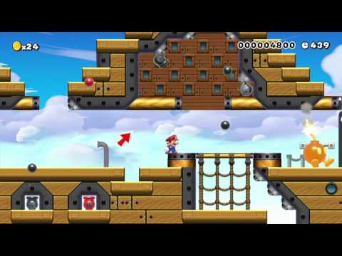 飛行船で空の旅1 by くまちゃん - Super Mario Maker - No Commentary 1AF