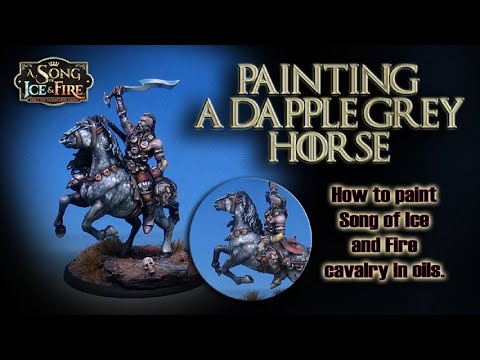 How to paint a Dapple Grey Horse in Oils