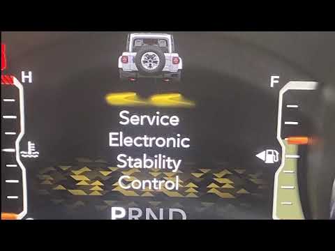 Jeep JLU Rubicon electronic stability control service light fix after lift