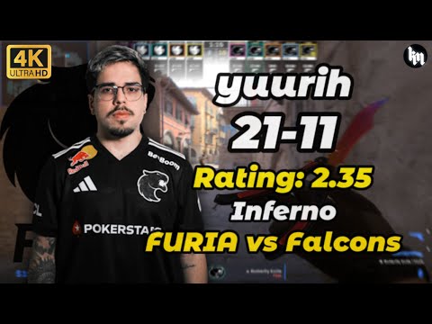 yuurih (21-11) FURIA vs Falcons (Inferno) | IEM Chengdu 2025 #FURIA #yuurih #cs2