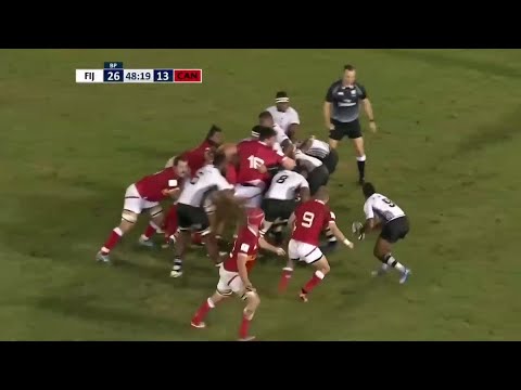 Josua Tuisova powers over for Fiji - Pacific Nations Cup 2019