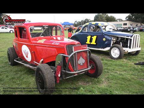 Historic Speedway Racing (Ace Of Spades) - Daylesford @ Darlington Speedway Australia 30 April 2023