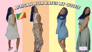 My Mother Rating My outfit//AFRICAN MOTHER RATING  MY OUTFIT