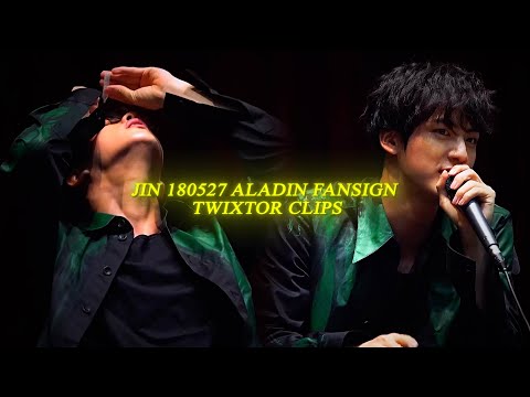 JIN- 180527 aladin fansign twixtor clips (4K)
