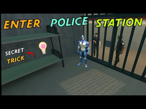 How To Enter In Police Station | Rope Hero Vice Town | Secret Tricks | Star Police | Hard Spider 2.0