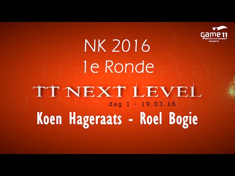 NK 2016 1e Ronde: Koen Hageraats - Roel Bogie