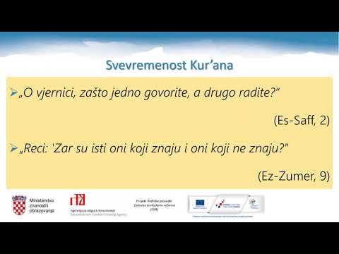 Islamski vjeronauk 4. razred SŠ - Svevremenost Kur'ana