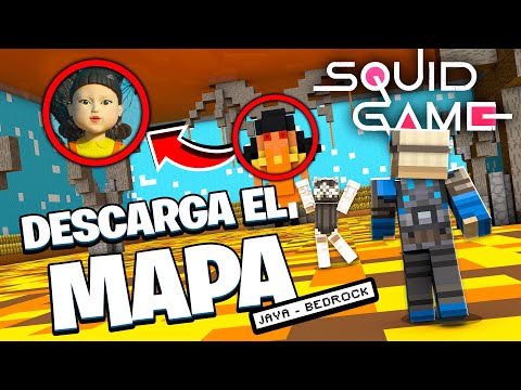 💎EL JUEGO del CALAMAR para MINECRAFT JAVA y BEDROCK (DESCARGA + EXPICACION) 1.17.1 😱