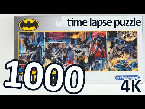 Puzzle time lapse - 1000 Clementoni - Batman (4K)