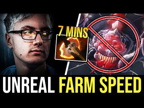 Miracle 7 mins BF against BROODMOTHER Mid - 22 Mins FULL ITEM! DOTA 2