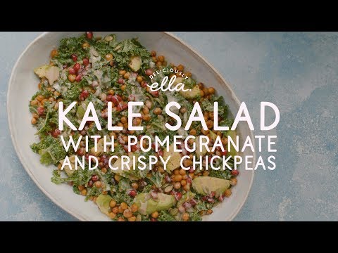 Kale Tahini Salad with Crispy Chickpeas