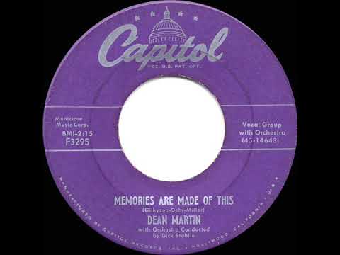 1956 HITS ARCHIVE: Memories Are Made Of This - Dean Martin (a #1 record)