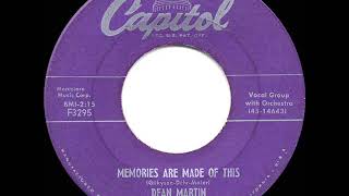 1956 HITS ARCHIVE: Memories Are Made Of This - Dean Martin (a #1 record)