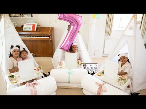HALLE'S SURPRISE BIRTHDAY TEEPEE PAMPER PARTY!!!