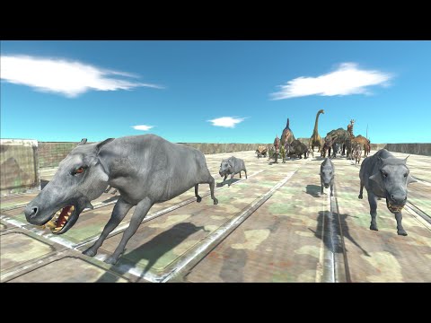 Race to eat Daeodons - Animal Revolt Battle Simulator
