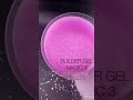 SAGA professional Builder Gel magic 2 (лиловый с разноцветной поталью),15 мл