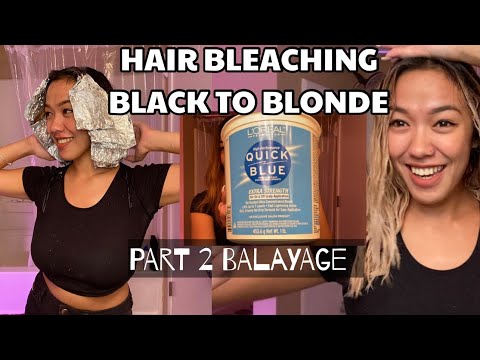 BLEACHING MY HAIR FROM BLACK TO BLONDE | L'Oréal Quick...