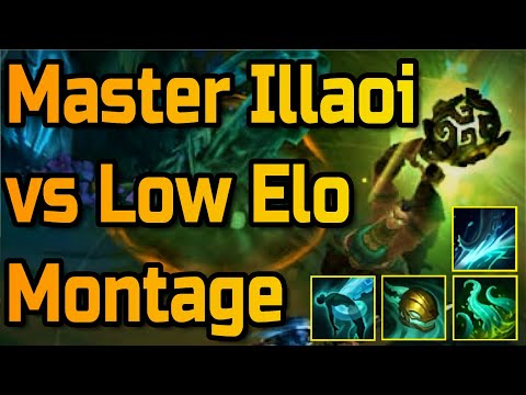 Master Top Illaoi Main vs Low Elo Montage Season 9 Rank #1 Illaoi OCE