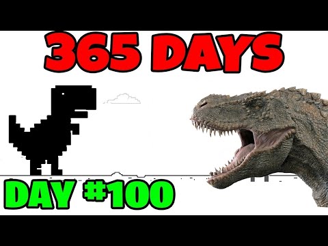 Playing Chrome Dinosaur Game FOR 500 BILLION SCORE! (World Record)