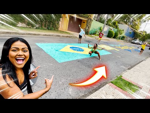 WE PAINTED THE STREET FOR THE WORLD CUP!!!