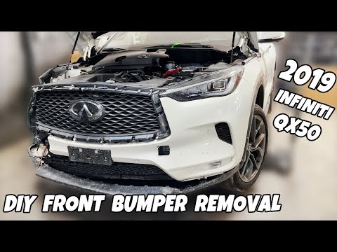 DIY 2019 - 2020 Infiniti QX50 Front Bumper Removal/Takeout - Any Bumper Takeout