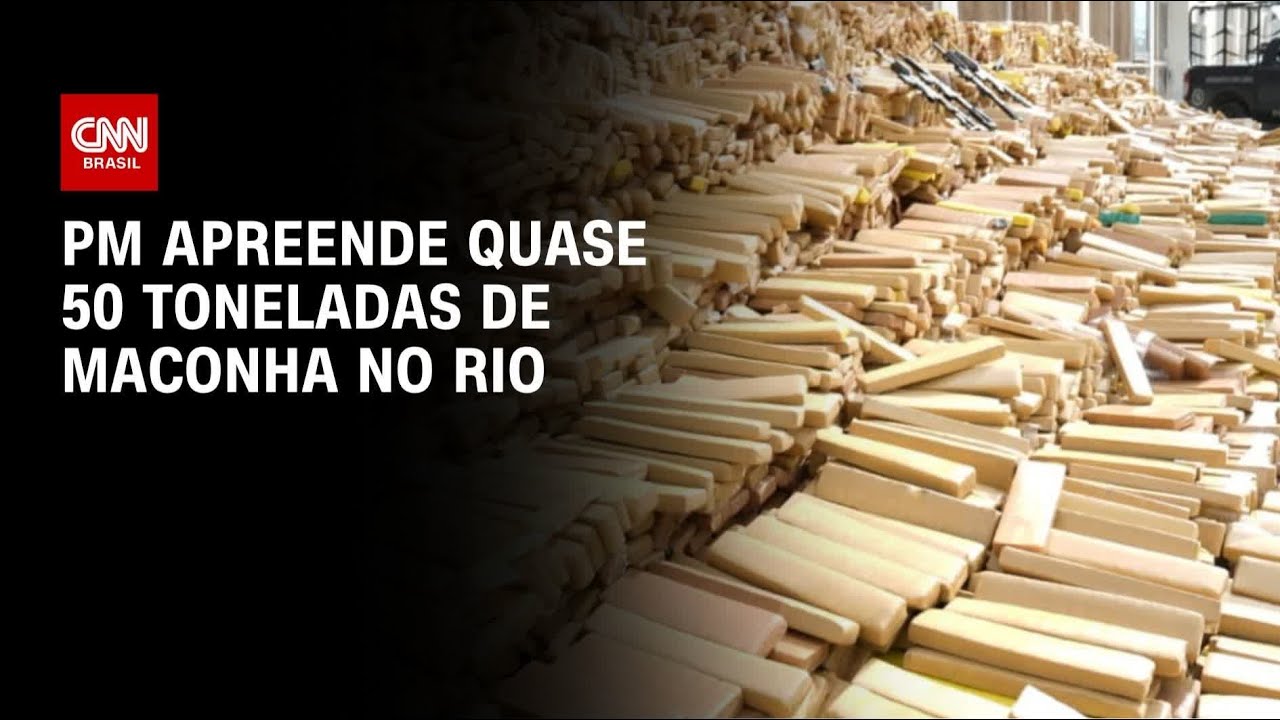 48 toneladas de maconha: PM do Rio faz maior apreensão de drogas do Brasil | CNN PRIME TIME