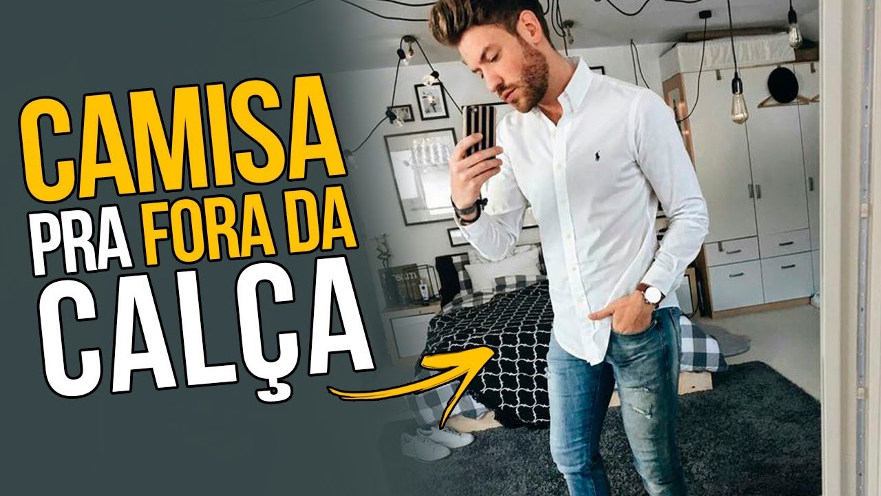 CAMISA SOCIAL PRA FORA DA CALÇA, Quando e Como Usar - #DicasMM ??