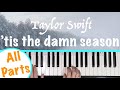 How to play 'TIS THE DAMN SEASON - Taylor Swift Piano Tutorial