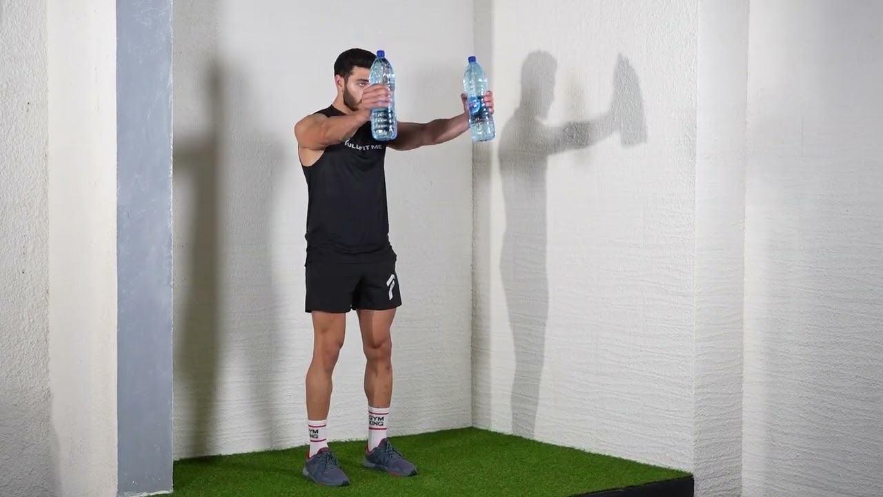 Front Raises with Household Items exercise thumbnail