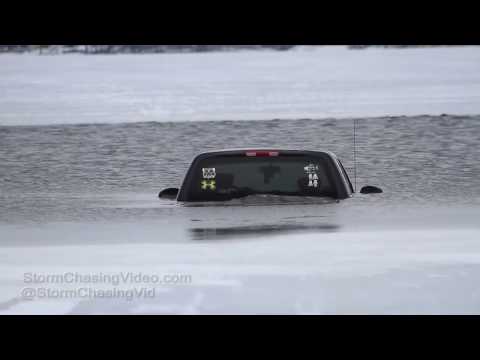 Rice Lake, WI Truck In The Water - 1/28/2017