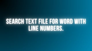 Search for a Word in a Text File Using PHP | Find All Occurrences with Line Numbers