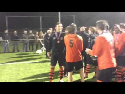 Sparta Nijkerk 2 huldiging KNVB beker 2012-2013