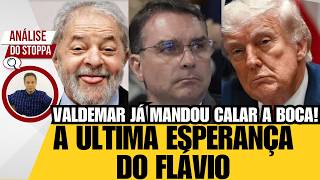 FLÁVIO GANHA 5 MINUTOS COM TRUMP ENQUANTO VALDEMAR MANDA ELE SE CALAR - Análise do Stoppa