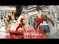 BEST Home Workouts For Muscle GAIN - The Perfect Home Workout (SETS and REPS INCLUDED)- BACK +BICEPS