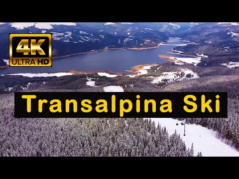 Transalpina Ski, Voineasa, Județul Vâlcea, România | Filmare aeriana 4K   #visitromania   #romania