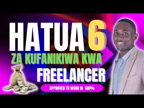 , title : 'Hatua sita za  freelancer kufanikiwa'