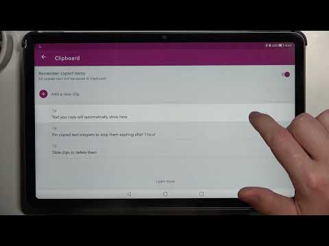 Huawei MatePad 10.4 2022 - How To Activate And Use Keyboard Clipboard