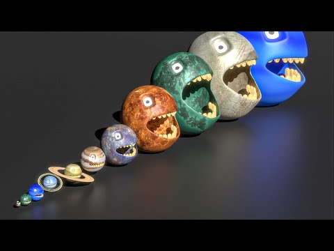 3d planet size comparison | Stars Real Scale Comparison | Universe Size Comparison