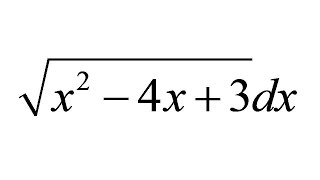 Integral of sqrt(x^2-4x+3)dx