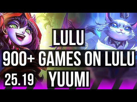 LULU & Twitch vs YUUMI & Lucian (SUP) | 900+ games | NA Master | 25.19