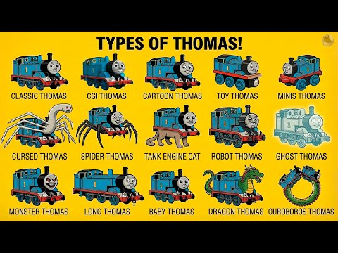 Types of Thomas | 15 Different Versions of Thomas the Tank Engine