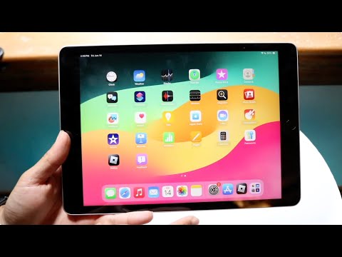 iPad 9th / 8th / 7th Generation Case(10.2" Inch), Premium Leather Made iPad Case with Kickstand & Wake/Sleep Function, Precise Cutouts for Touch ID, Frozen Lake Cover for Kids and Adults Teal video review thumbnail