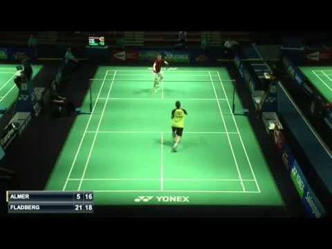 2015 Yonex US Open R64 [MS] Rasmus FLADBERG vs Matthias ALMER (Sports)