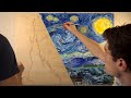 Van Gogh The Starry Night Oil Painting Study Timelapse