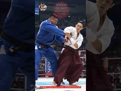 【一瞬の崩しから手首固め】柔道 vs 合気道 #Judo #Aikido #異種格闘技