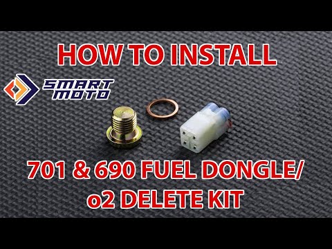 How to install Smartmoto Electronics fuel dongle o2 delete kit on Husqvarna 701 or KTM 690 2016-2020