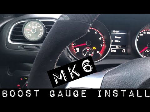 Mk6 boost gauge install