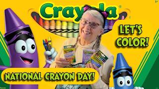 NATIONAL CRAYON DAY! LET'S COLOR! Also: Walk with Me, Journal with me, & Laugh with Me!