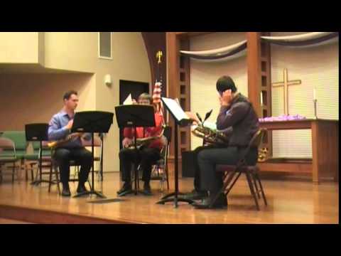 Cal Poly SLO Saxophone Quartet Performance Part 1 5152015